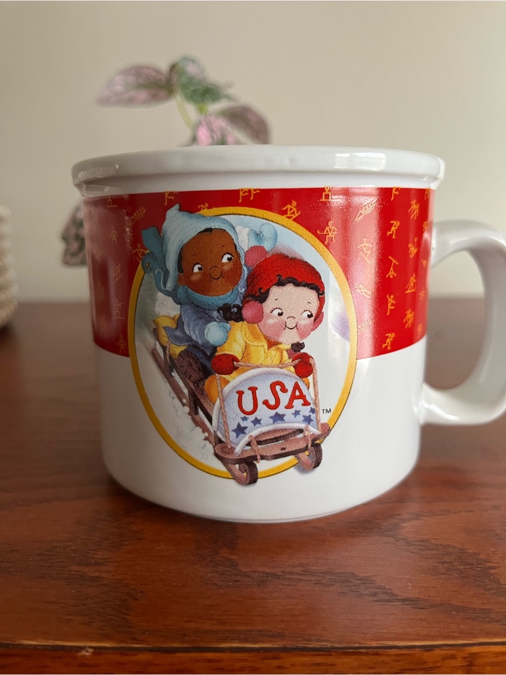 Vintage Campbell’s US Olympic Soup Mug Bobsledder Second in Series of 4